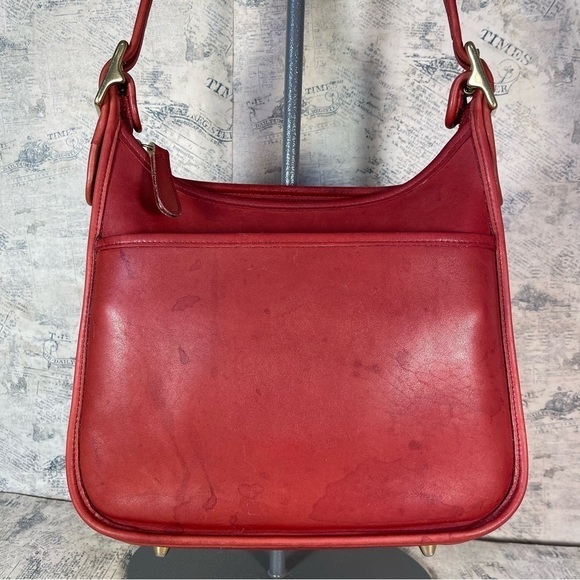 Vintage Coach Red 9366 Legacy Shoulder/Crossbody Bag Made in USA - Picture 2 of 14